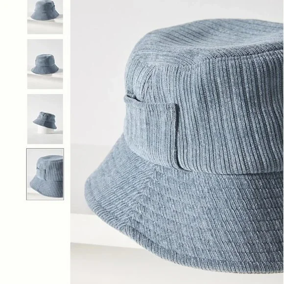 NWT Anthropologie + San Diego Hat Co. Cozy and Chic Bucket Hat Blue (ONE SIZE) - Picture 12 of 16